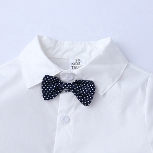 Nouvel ensemble de vêtements pour enfants automne-printemps, costume de <span class=keywords><strong>gentleman</strong></span> à manches longues pour bébés garçons, ensemble 3 pièces chushi - Product Image 5