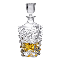 Decantador de Lujo para Whisky, Botellas de 700 ml y 750 ml, Botella Plana para Champán, Vodka, Cerveza, Whisky, Vaso Mezclador y Decantador