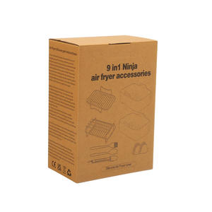 Ensemble d'accessoires pour friteuse à air, panier rectangulaire avec poignées, plateau d'insertion en silicone de qualité alimentaire résistant à la chaleur pour <span class=keywords><strong>Ninja</strong></span> AF400 AF500 - Product Image 6