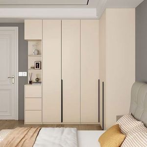 Armoire personnalisée moderne et simple panneau de particules de mélamine armoire armoire de rangement placard chambre armoires - Product Image 3