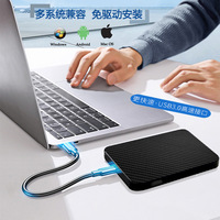 Hard Disk Eksternal Mekanik Portabel Baru 2TB USB 3.0 5400 RPM Kecepatan Tinggi Penyimpanan Eksternal 8MB Cache untuk Komputer Gaming 2.5 Inci