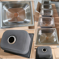 Évier de cuisine en acier inoxydable 201 à cuve unique de 20x16 pouces pour comptoir
