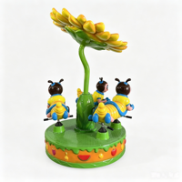 Manège miniature d'intérieur en gros pour enfants avec musique et lumières LED pour centre commercial