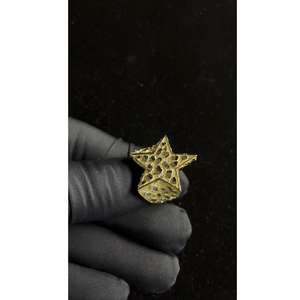 Best Quality 925 Sterling <b>Silver</b> Diamond Streetwear Star Nugget Gents <b>Ring</b> with Stylish Cut <b>Men</b> Jewelry for Gift Daily Wear - Product Image 6