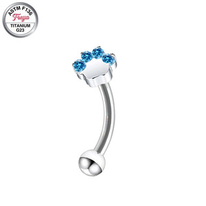 Piercing Labret en Titane, Bijoux pour Sourcils, Anneaux de Nombril, Piercings Rook et Tragus pour Femme, Motif <span class=keywords><strong>Patte</strong></span> de Chat, Vente en Gros - Product Image 4