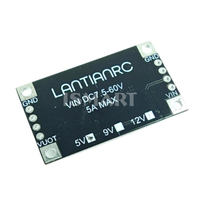 Module BEC haute tension 5A 7.5V-60V, sortie 5V/12V en option, efficacité de conversion de 92% pour alimentation 2S-14S, hélicoptère RC