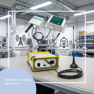 เซ็นเซอร์สัญญาณแอนะล็อกไร้สาย1200ม. โมดูล Lora ตัวควบคุม Co2รายการเซ็นเซอร์ IOT ในการเกษตร CO2จอภาพระยะไกล - Product Image 1