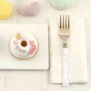 أدوات مائدة ملونة مخصصة للاستعمال مرة واحدة ثنائية النغمة مجموعات أدوات المائدة المصنوعة من الشوكة الصديقة-مورد أدوات المائدة السائبة - Product Image 2