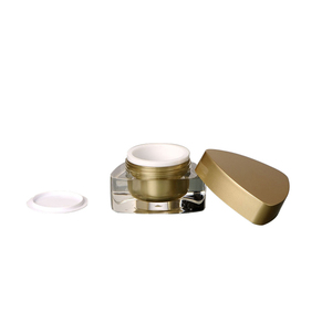 Thiết Kế Mới Mỹ Phẩm Khuôn Mặt Kem Container 30 Gam 50 Gam Tam Giác Shaped Vàng Acrylic <span class=keywords><strong>Jar</strong></span> Với Nắp - Product Image 3