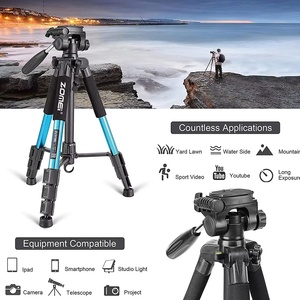 ZOMEI Q111 treppiede per macchina fotografica in alluminio da <span class=keywords><strong>viaggio</strong></span> con testa Pan per fotocamera digitale SLR DSLR - Product Image 5