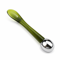Applicateur de crème pour les yeux de 5,8 cm, tête ronde, cuillère de massage facial, spatule cosmétique pour les soins de la peau sous les yeux