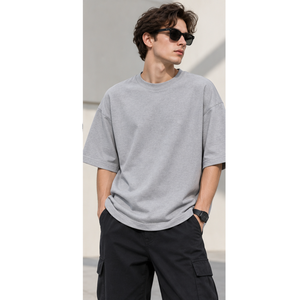 เสื้อยืดโอเวอร์ไซส์แขนสั้นเวียดนาม แบบสั่งทำ/OEM สีสันสดใส ผ้าฝ้าย 100% สไตล์ลำลอง - Product Image 2