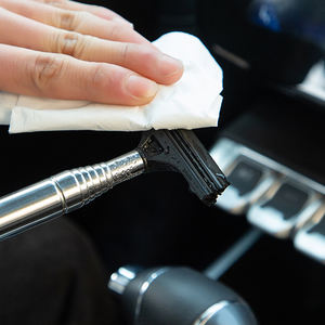 Herramienta de limpieza de ventanas portátil al por mayor, con mango extensible, para espejos laterales de coche, limpiaparabrisas telescópico para retrovisores. - Product Image 3