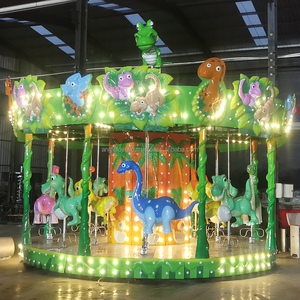 Fun Park Rides Kids Theme Equipment Amusement Park Rides Merry Go Round <b>Carousel</b> for Sale - Product Image 2