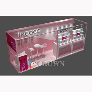 Mall showcase <strong>Led</strong> <strong>Lights</strong> Stoving Varnish <strong>Display</strong> showcase for Mall Design Mall Kiosk OEM - Product Image 3