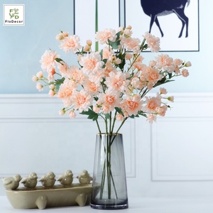 Fleur artificielle en soie <span class=keywords><strong>Dahlia</strong></span> haut de gamme à 5 têtes, <span class=keywords><strong>plante</strong></span> de simulation pour la décoration de la maison, des fêtes et du salon - Product Image 3