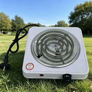 White Square Electric Hookah Charcoal <b>Heater</b> Manual Shisha <b>Coal</b> Ignition Stove Metal Smoking Accessory - Product Image 5