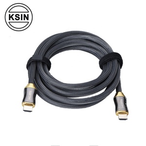 De alta velocidad cable hd con aleación de Zinc cáscara de Nylon trenzado para 8K 60Hz <span class=keywords><strong>4K</strong></span> 120 <span class=keywords><strong>ethernet</strong></span> 3D <span class=keywords><strong>4K</strong></span> 19pin <span class=keywords><strong>hdmi</strong></span> 8K cable - Product Image 5
