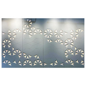 Sıcak satış Modern 3D duvar panelleri yeni tasarım elektroliz altın PVC klasik tarzı su geçirmez yanmaz duvar dekoratif kurulu - Product Image 1