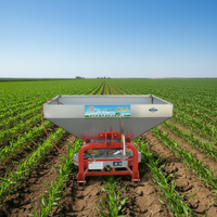 Nouveau produit phare : Épandeur d'engrais à trémie de diffusion en acier inoxydable, à double réglage, avec attache 3 points, pour l'agriculture (Runzheng)