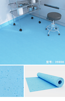Rouleaux de revêtement de sol en vinyle PVC homogène antidérapant de 2,0 mm et 3,0 mm d'épaisseur pour hôpitaux et hôtels, utilisation intérieure imperméable