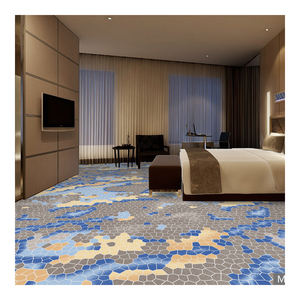 Design personalizzato in poliestere <span class=keywords><strong>lungo</strong></span> mucchio di Carpet rotoli di tappezzeria ad anello di taglio per moquette stampata fatta durevole Non Slip Hotel Karpet - Product Image 3