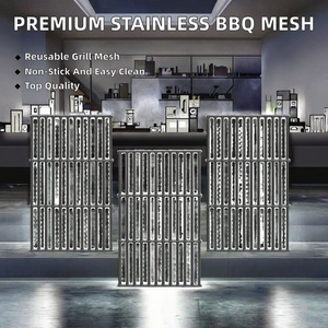 High Quality Rectangular BBQ Grill Mesh Cast Iron Charcoal Replacement Reusable Non-Stick Easily Cleaned Outdoor Barbecue - Product Image 2