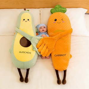 Juguete de Peluche Divertido de 65 cm para Dormir, Aguacate, Zanahoria, <span class=keywords><strong>Mango</strong></span>, Juguete de Peluche para Niños, Relleno Suave de Algodón PP - Product Image 5