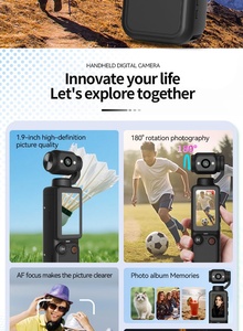 Grande Vente : Caméra d'action HD Vlog <span class=keywords><strong>moins</strong></span> chère avec Wi-Fi, caméra corporelle rotative, enregistreur, caméscope de poche pour vélo, caméra de vlogging - Product Image 2