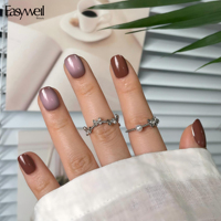 Nouveauté Easywell : 30 faux ongles à presser en gros, acrylique souple de haute qualité, forme carrée, autres fournitures pour ongles, breloques pour ongles faites maison