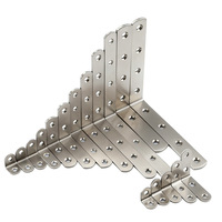 Support d'angle en acier inoxydable robuste en forme de L pour meubles, armoires, étagères, fixation d'angle, quincaillerie