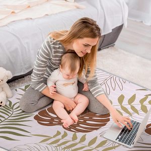 <span class=keywords><strong>Tapis</strong></span> de jeu pliable pour bébé, facile à ranger, portable, 50x50, en mousse épaisse, pour le temps sur le ventre, <span class=keywords><strong>tapis</strong></span> de jeu pour bébé pour le <span class=keywords><strong>sol</strong></span> - Product Image 3