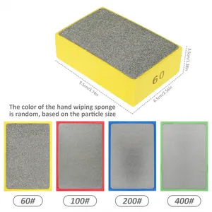 Personalizzabile 90*55mm lucidatura diamante per carrozzerie lucidare a mano piastrelle di ceramica vetro smerigliatura blocchi 60 #100 #200 #400 # - Product Image 3