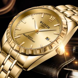 Montre à quartz en acier inoxydable pour homme avec logo personnalisé, cadran à aiguilles de luxe, boîtier en alliage, verre pour couples, usage professionnel - Product Image 4