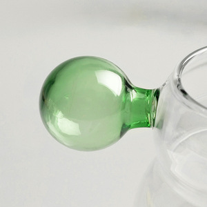 SNW couleur boule poignée <span class=keywords><strong>verre</strong></span> tasse à paroi unique <span class=keywords><strong>verre</strong></span> borosilicaté <span class=keywords><strong>en</strong></span> forme de poire laiteux tasse à thé ménage Latte tasse à café - Product Image 4