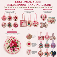Boîte cadeau d'ornements en broderie pour vous, décoration suspendue personnalisable, cadeau fait main, surprise romantique, décoration