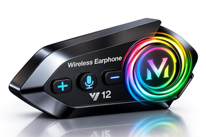 Y12 PRO Dual-Core Chipset 5.4 Helmet Headset with Full Duplex <b>Intercom</b> 500M and Music Share Motorcycle <b>Intercom</b> - Product Image 3