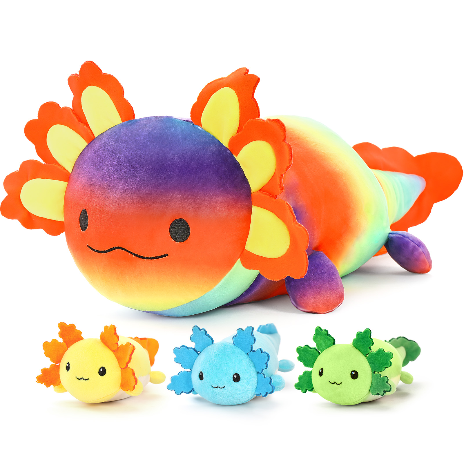 Axolotl arc-en-ciel 4 en 1