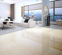 Promotion Exceptionnelle Carrelage Sol 60x60 cm Grès Cérame Émaillé Design Jaune Jade Moderne Brillant pour Usage Intérieur