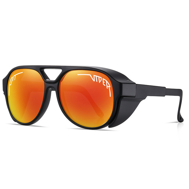 2024 New Fashion Big Frame Trend Sunglasses Men and Women Punk Outdoor Windbreak Glasses Sports Sunglasses
