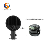 Interruptor Óptico Chiswear JL-208 con Montaje de Montaje en Superficie, Capacidad de Carga de Tungsteno de 7200W, IP65/66, Encendido/Apagado Automático para Alumbrado Público