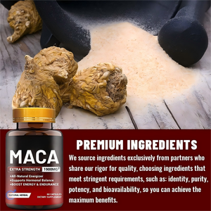 Vente en gros de capsules et comprimés d'extrait de racine de maca personnalisés, complément alimentaire naturel à base de plantes - Product Image 4