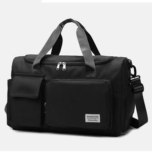 Bolso de viaje para mujer, bolsa de lona deportiva personalizada con compartimiento para zapatos - Product Image 4