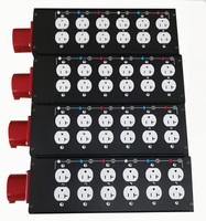 Disjoncteur ST 32A 220V en cuivre et acier, protection IP44, prises Edison US, panneau de distribution d'alimentation 110V, 12 prises pour l'audio