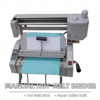 Máquina de encuadernación manual de escritorio STARPRINT Modelo 773 con pegamento inalámbrico y cortador de papel para libros
