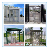 Porte de tourniquet en acier inoxydable Zento 304 Porte de tourniquet pleine hauteur anti-fuite anti-clip