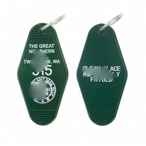 Porte-clés de motel rétro de haute qualité, fabrication directe d'usine, porte-clés de motel personnalisés - Product Image 3