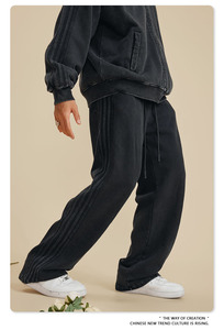 Pantalones de Moda Urbana para Hombre, con Logotipo Personalizado Bordado, de Alta Calidad, Corte Regular, Ligeros, Suaves, de Poliéster/Algodón Elástico - Product Image 5
