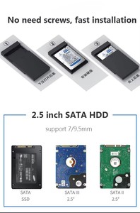 Nhựa cầm tay công cụ miễn phí <span class=keywords><strong>hdd</strong></span> ssd trường hợp <span class=keywords><strong>HDD</strong></span> SSD bao vây <span class=keywords><strong>2.5</strong></span> <span class=keywords><strong>inch</strong></span> USB 3.0 Type-C sata ổ cứng <span class=keywords><strong>HDD</strong></span> SSD bao vây trường hợp màu đen - Product Image 6