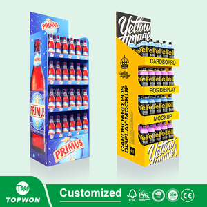 Expositor de Cartón Corrugado Negro Personalizado para Café, Estante de Exhibición para Bolsas de Café, Granos, Jarabes, Exhibidor de Venta al por Menor - Product Image 6